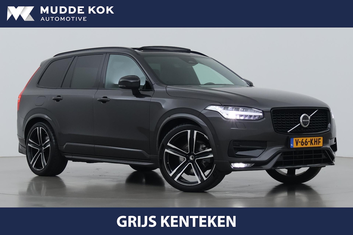 Volvo XC90 - B5 AWD Ultimate Dark | GRIJS KENTEKEN | HEICO Sportiv | Luchtvering | Panoramadak | 360° C - AutoWereld.nl