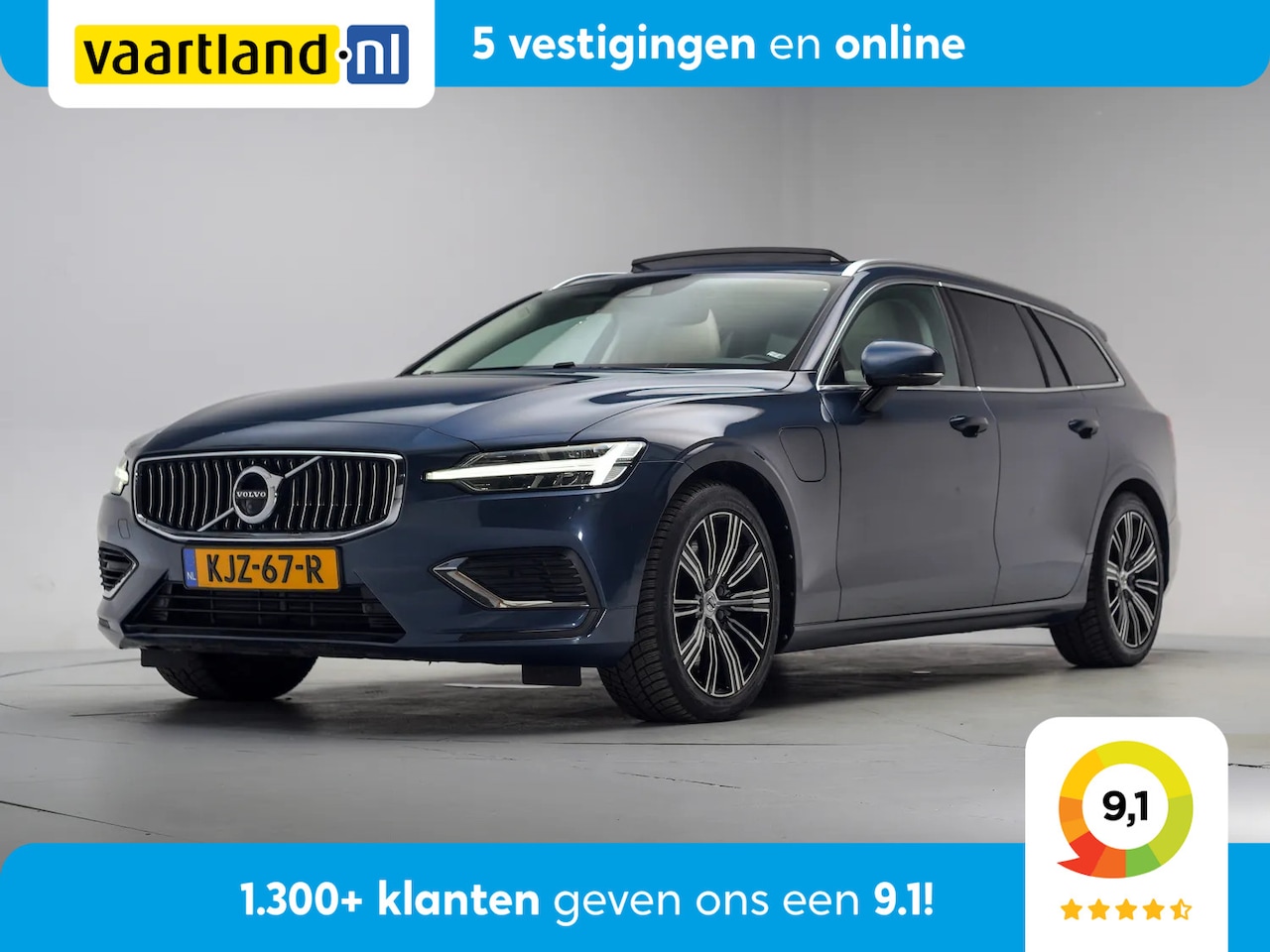 Volvo V60 - 2.0 T8 Recharge AWD Inscription [ Panorama Adapt.cruise Leder Camera ] - AutoWereld.nl