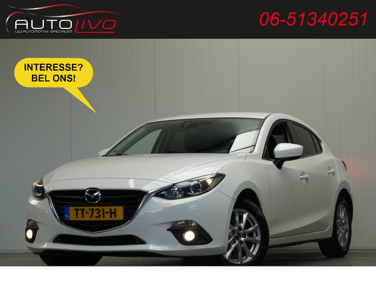Mazda 3 - 2.0 TS+ AUTOMAAT! NAVI CLIMA ST. VERW. TREKHAAK etc. - AutoWereld.nl