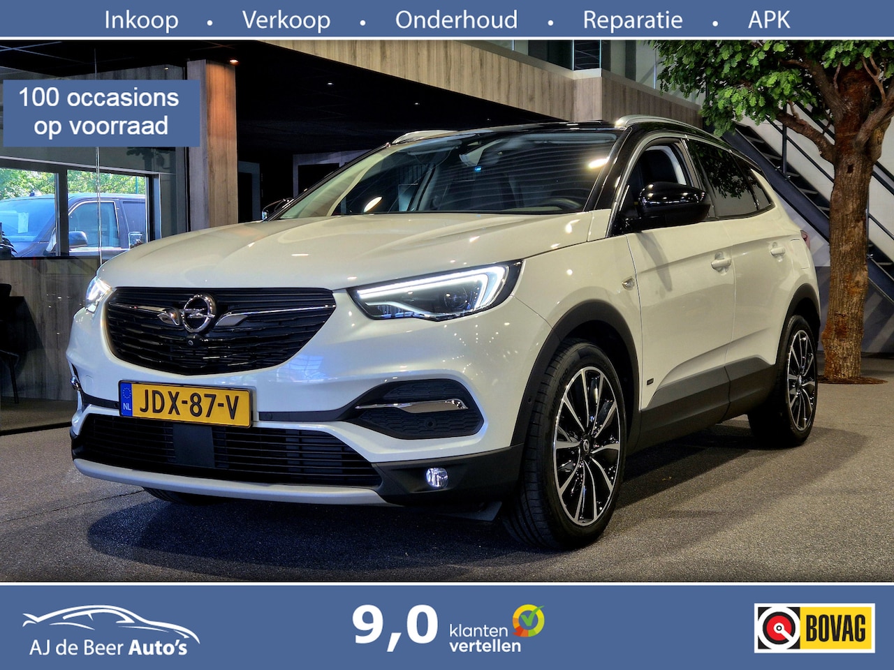 Opel Grandland X - 1.6 Turbo Hybrid Ultimate 360 Camera | Leder | “19 | Stoelventilatie | Stoelverwarming - AutoWereld.nl