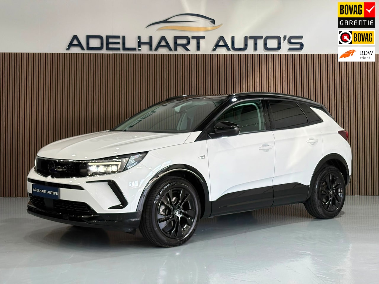 Opel Grandland - 1.2 Turbo GS Advanced Automaat / Navigatie full map / 360 Camera / Adaptive Cruise / Leder - AutoWereld.nl
