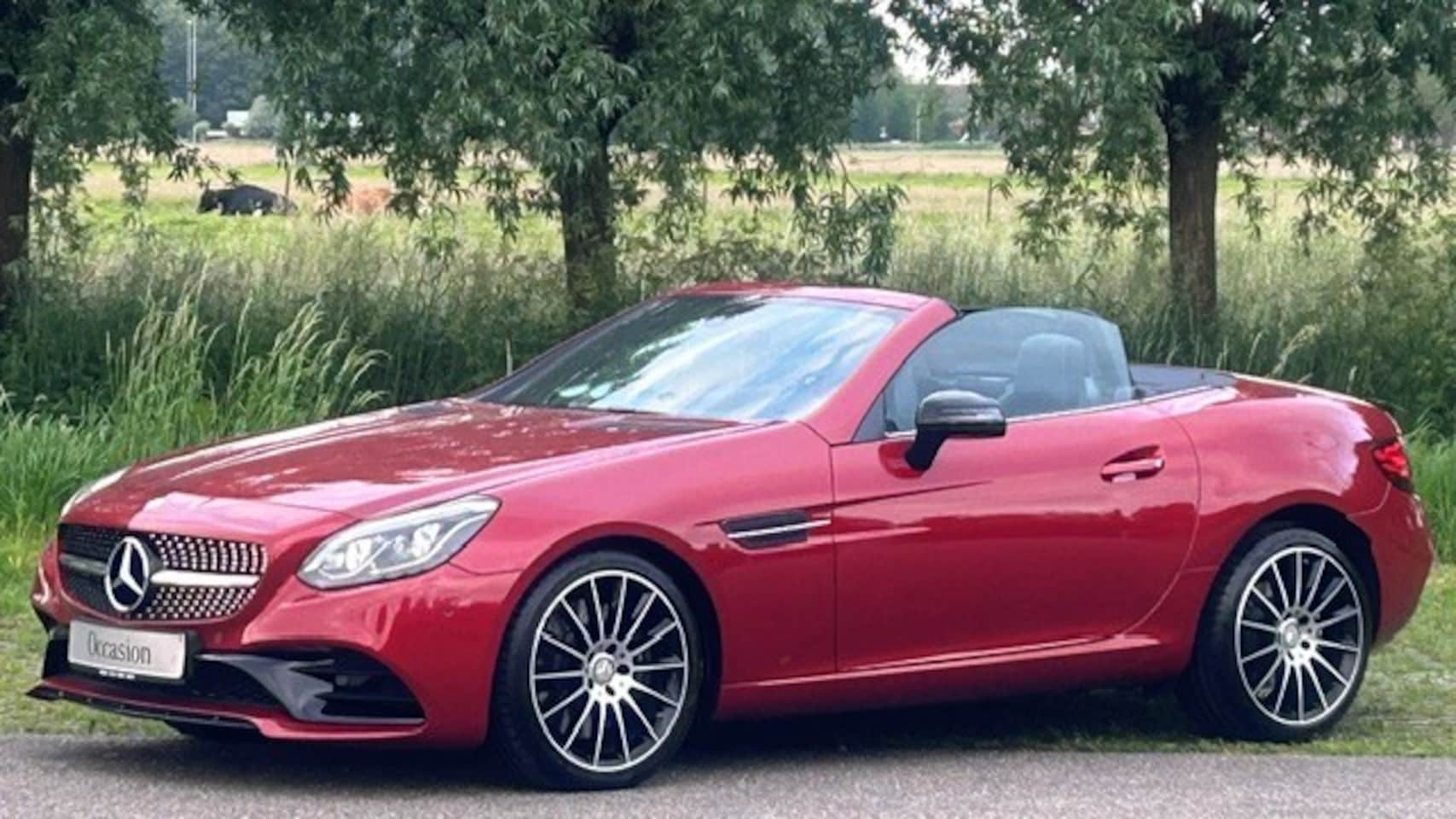Mercedes-Benz SLC - 200 AMG-LINE AUTOMAAT 22.000KM!!! UNIEK!! UNIEK!! CLIMATE CONTROL, NAVIGATIE, LEER, STOELV - AutoWereld.nl