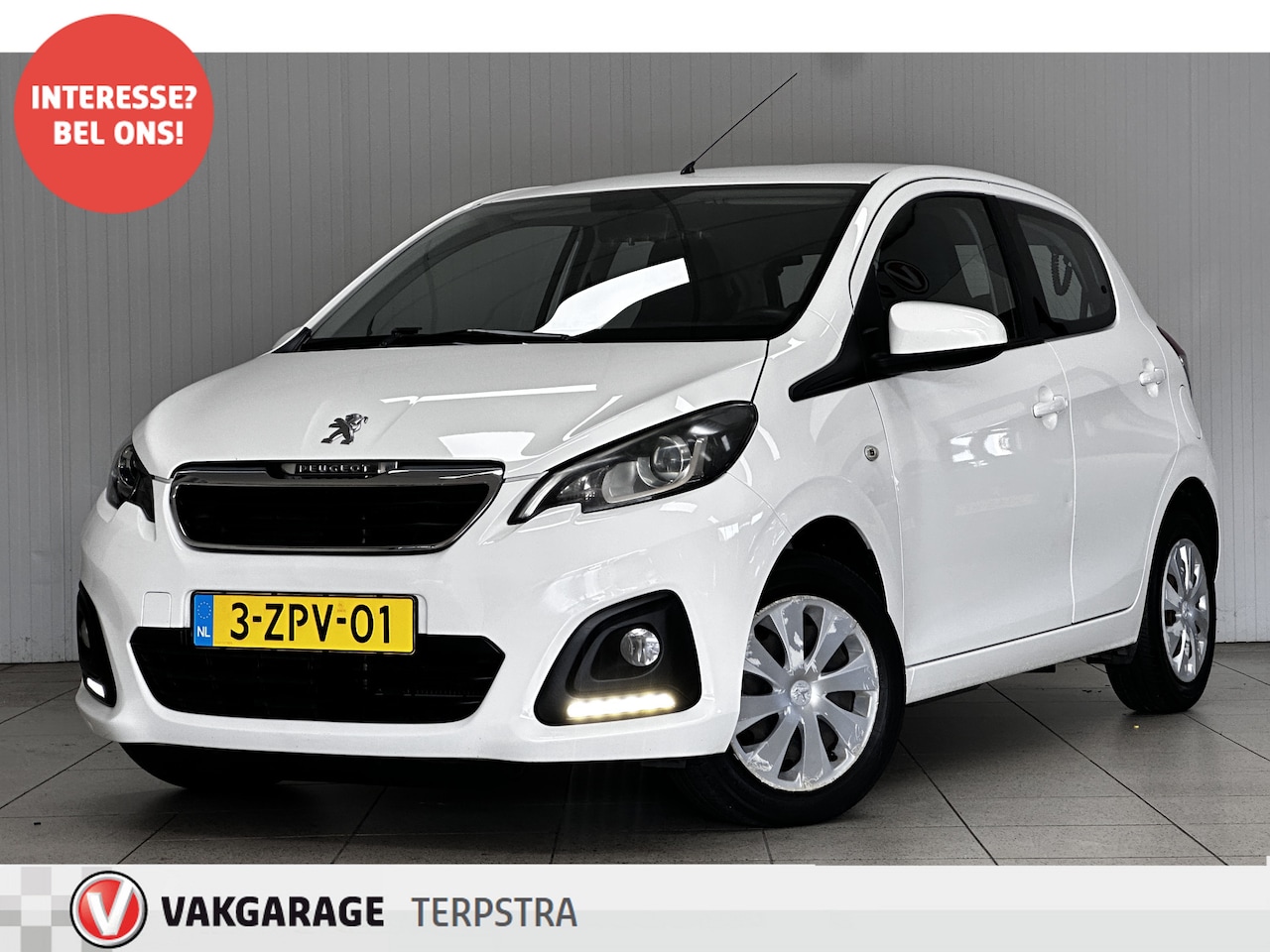Peugeot 108 - 1.0 e-VTi Active /5-Drs! /Airco /Elek. ramen voor /C.V. afstand /Radio /Bluetooth /AUX & U - AutoWereld.nl