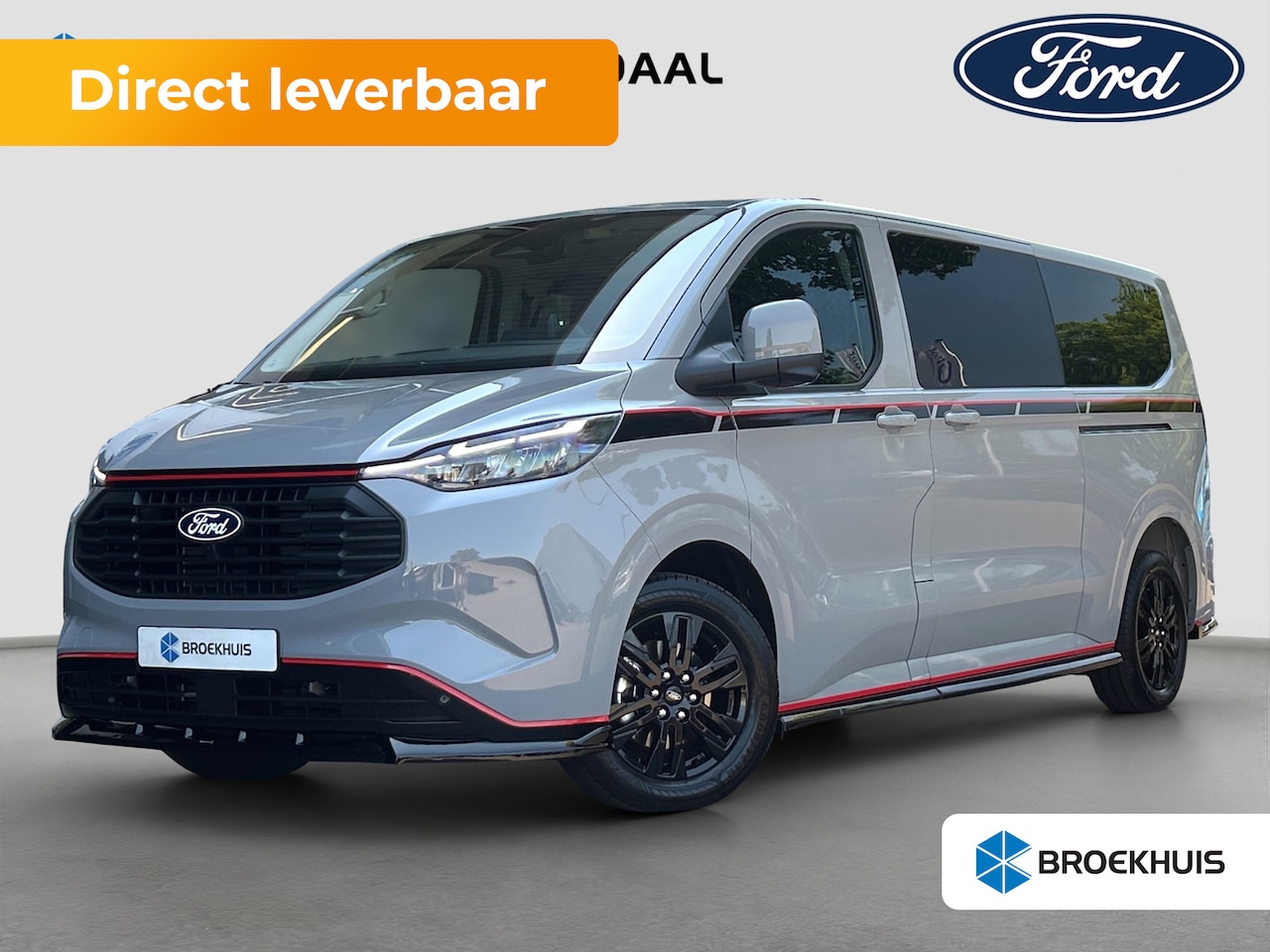 Ford Transit Custom - 320 L2 Grey Platinum Plug-in Hybrid | 0,99% Financial Lease | Direct Leverbaar | Lederen B - AutoWereld.nl