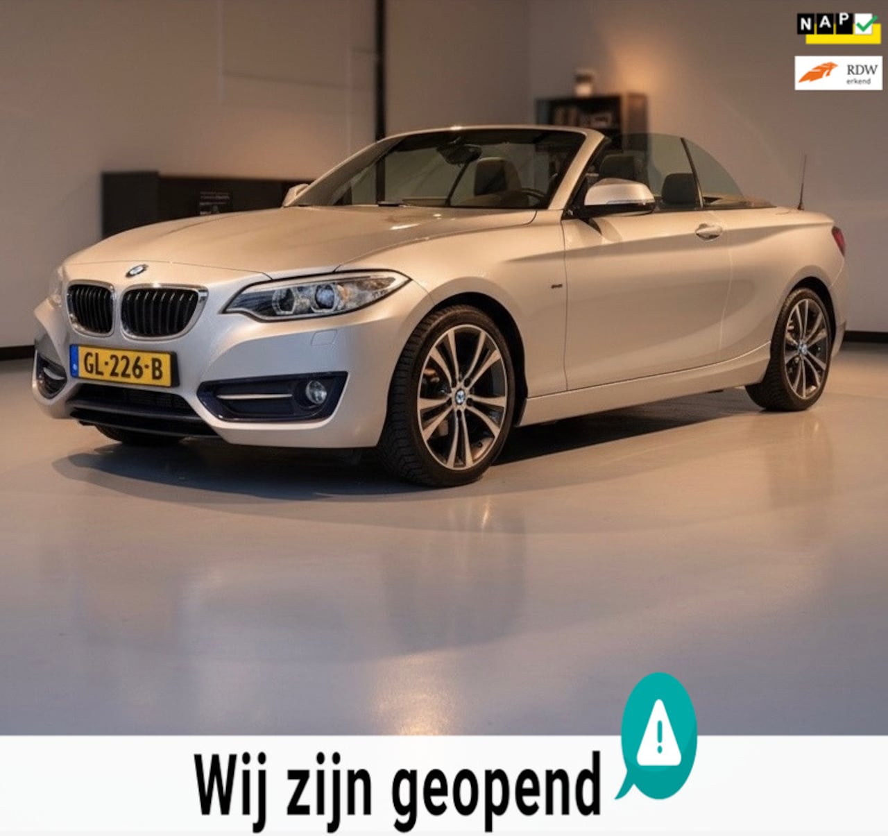 BMW 2-serie Cabrio - 218i Executive-nette-dikke auto-trekhaak-volledig dealer onderhouden - AutoWereld.nl