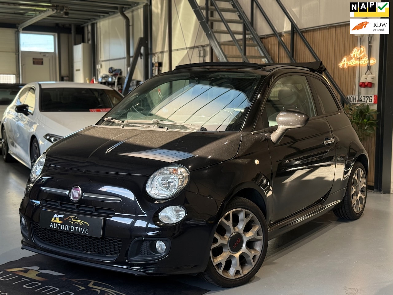 Fiat 500 C - 0.9 TwinAir Turbo 500S Leder/Airco/Nap - AutoWereld.nl