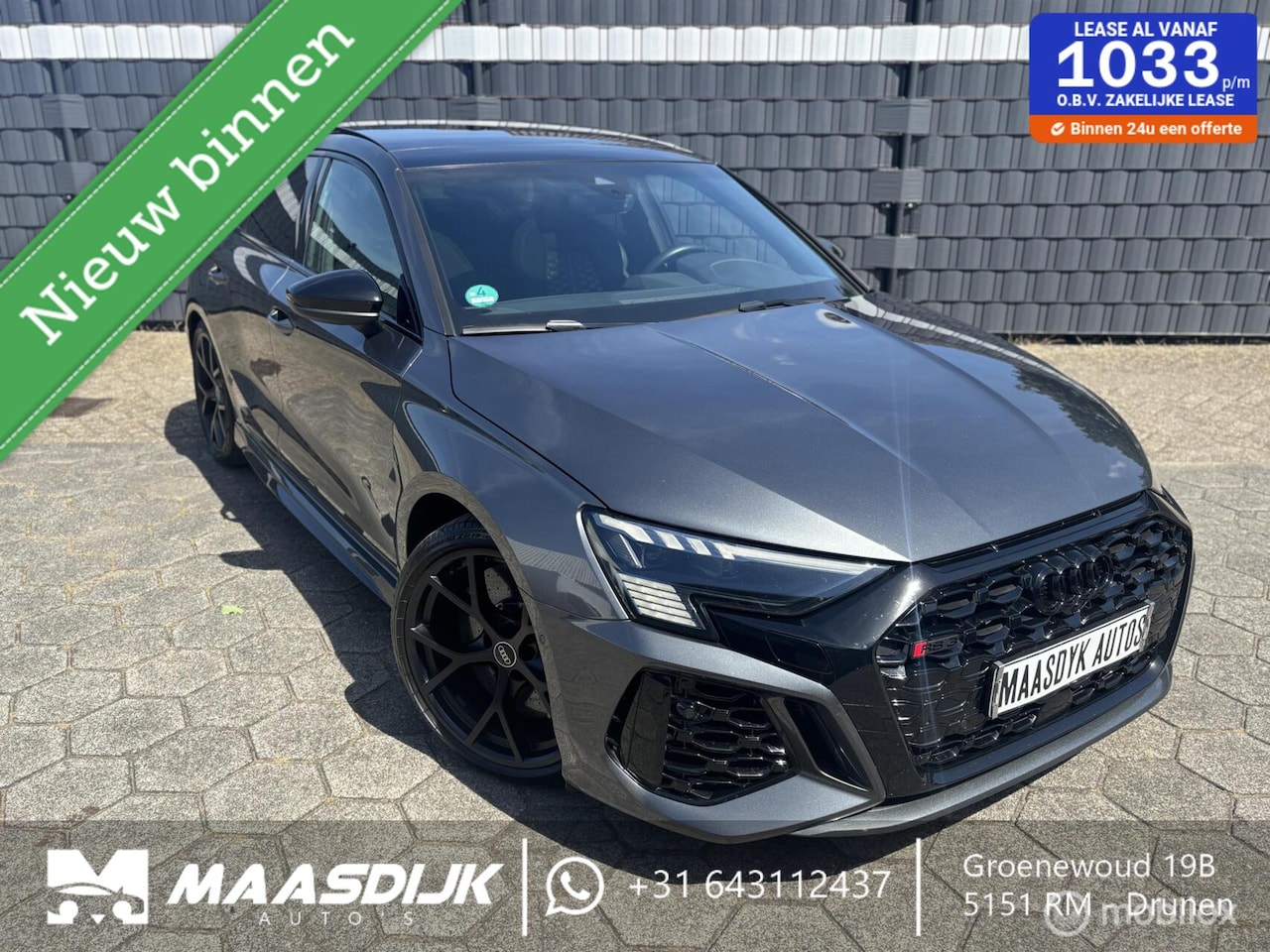 Audi RS3 - 2.5 TFSI RS 3 Keramisch B&O RS Dynamic 290+ - AutoWereld.nl