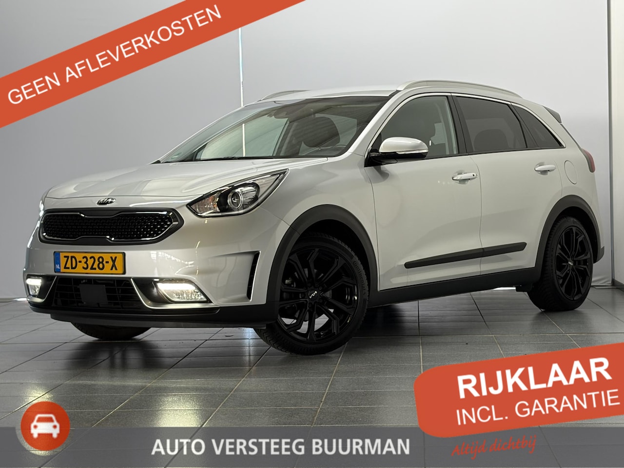 Kia Niro - 1.6 GDi Hybrid DynamicPlusLine Automaat / Stoel/stuur verwarming / Trekhaak - AutoWereld.nl