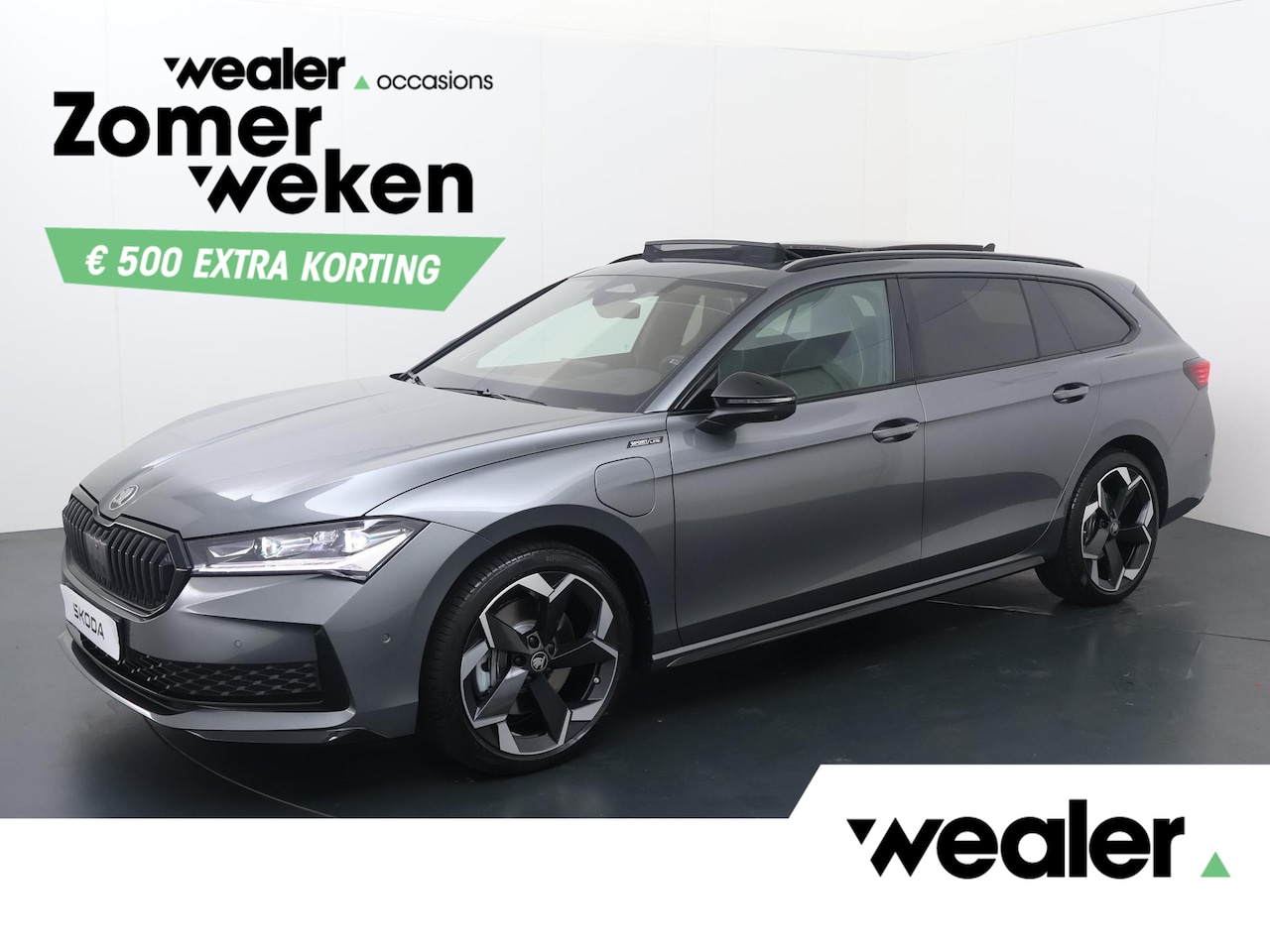 Skoda Superb Combi - 1.5 TSI PHEV Sportline Business | 204 PK | SoH 100% | Trekhaak | Panoramadak | Top area vi - AutoWereld.nl