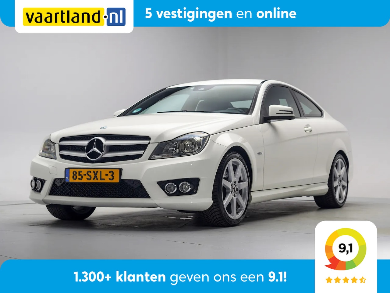 Mercedes-Benz C-klasse Coupé - 180 Ambition [ Navigatie Trekhaak Half leder ] - AutoWereld.nl