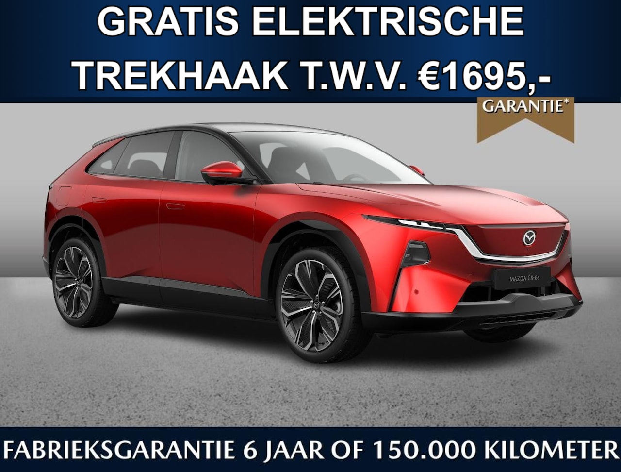 Mazda CX-6e - Takumi 78 kWh | Gratis elektr. trekhaak t.w.v. €1695,- | Tot 468km range | Tot 200kW snell - AutoWereld.nl