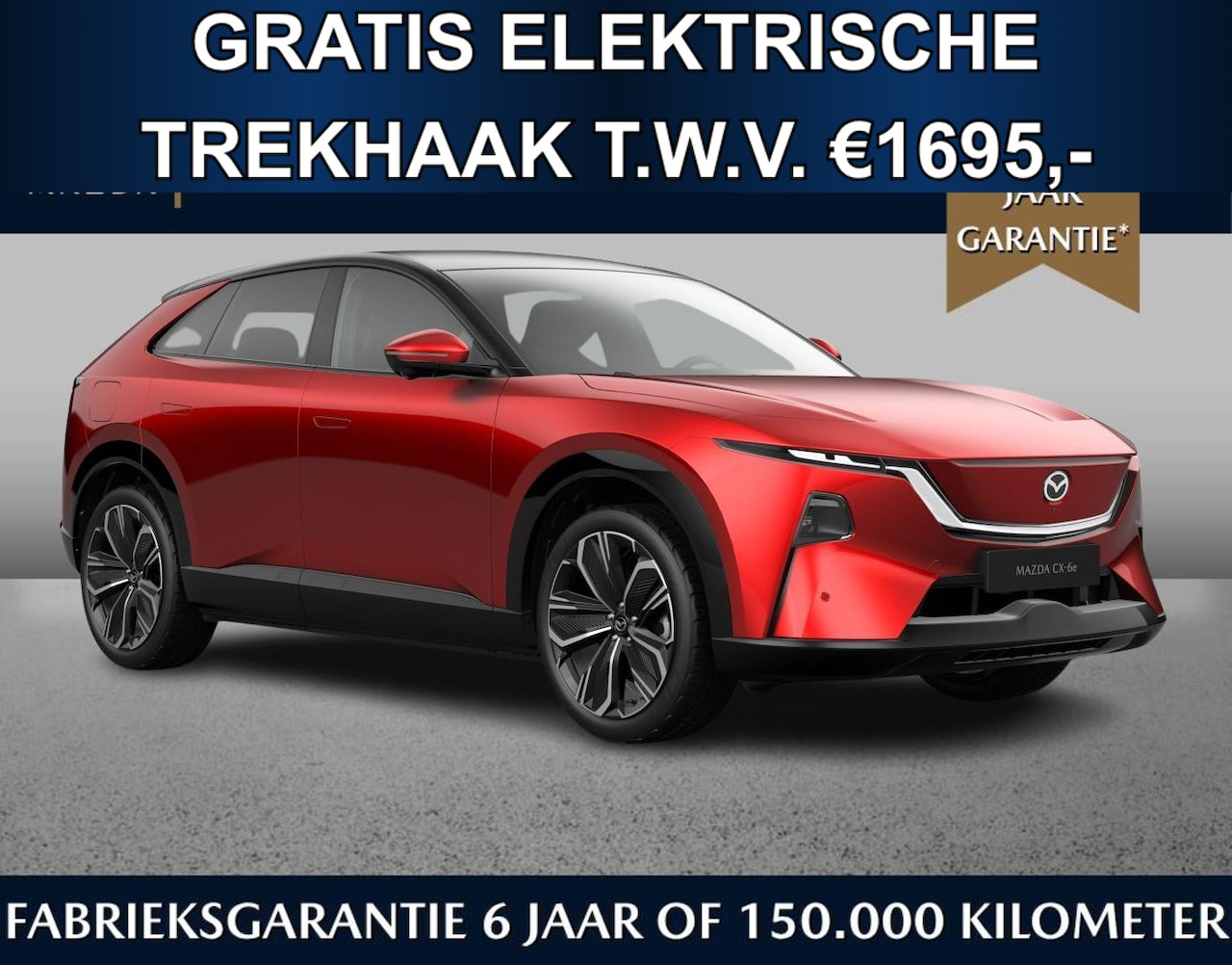 Mazda CX-6e - Takumi 78 kWh | Gratis elektr. trekhaak t.w.v. €1695,- | Tot 468km range | Tot 200kW snell - AutoWereld.nl