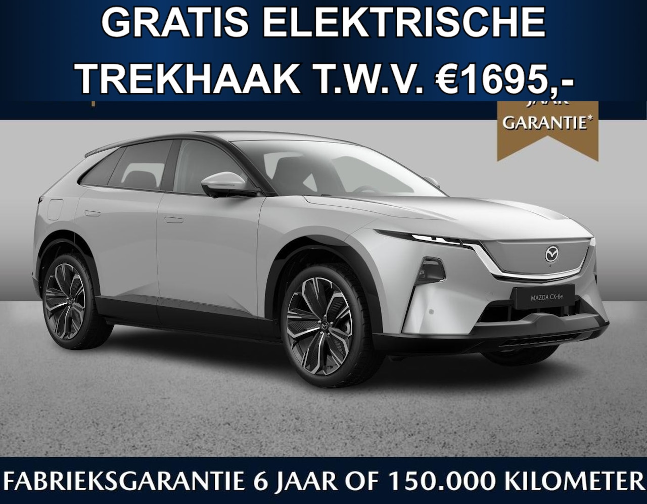 Mazda CX-6e - Takumi 78 kWh | Warm Beige Interior | Gratis elektr. trekhaak t.w.v. €1695,- | Tot 468km r - AutoWereld.nl