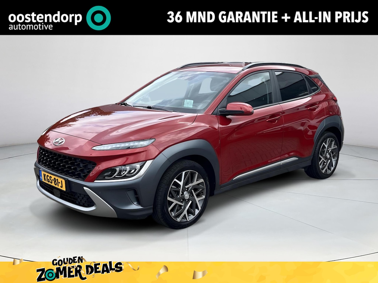 Hyundai Kona - 1.6 GDI HEV Premium | All-in prijs | Automaat | Leder | Meest luxe uitvoering | - AutoWereld.nl