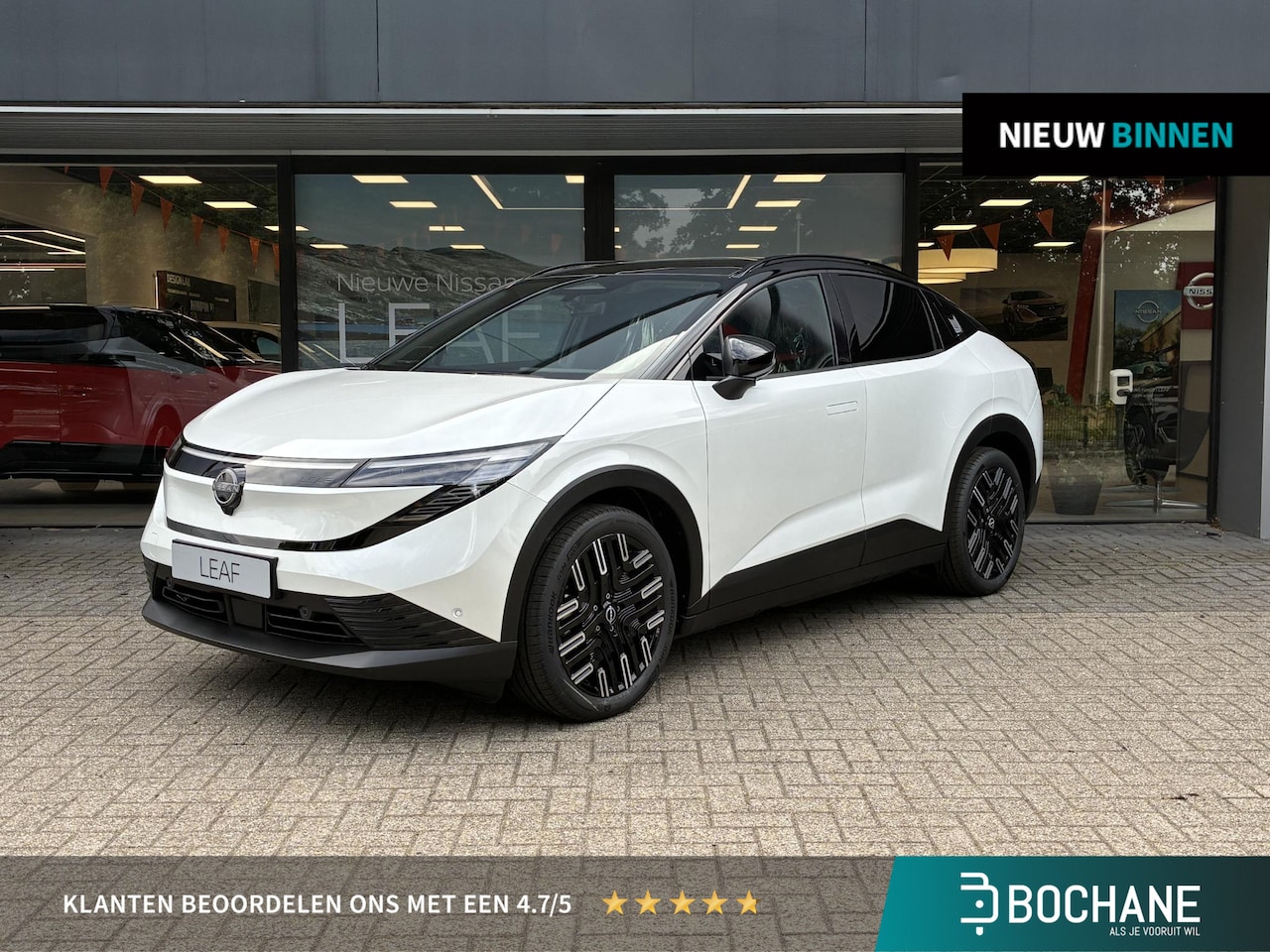 Nissan LEAF - Evolve 75 kWh NIEUW UIT VOORRAAD LEVERBAAR | 75 kWh | 622 km rijbereik | Lederen bekleding - AutoWereld.nl