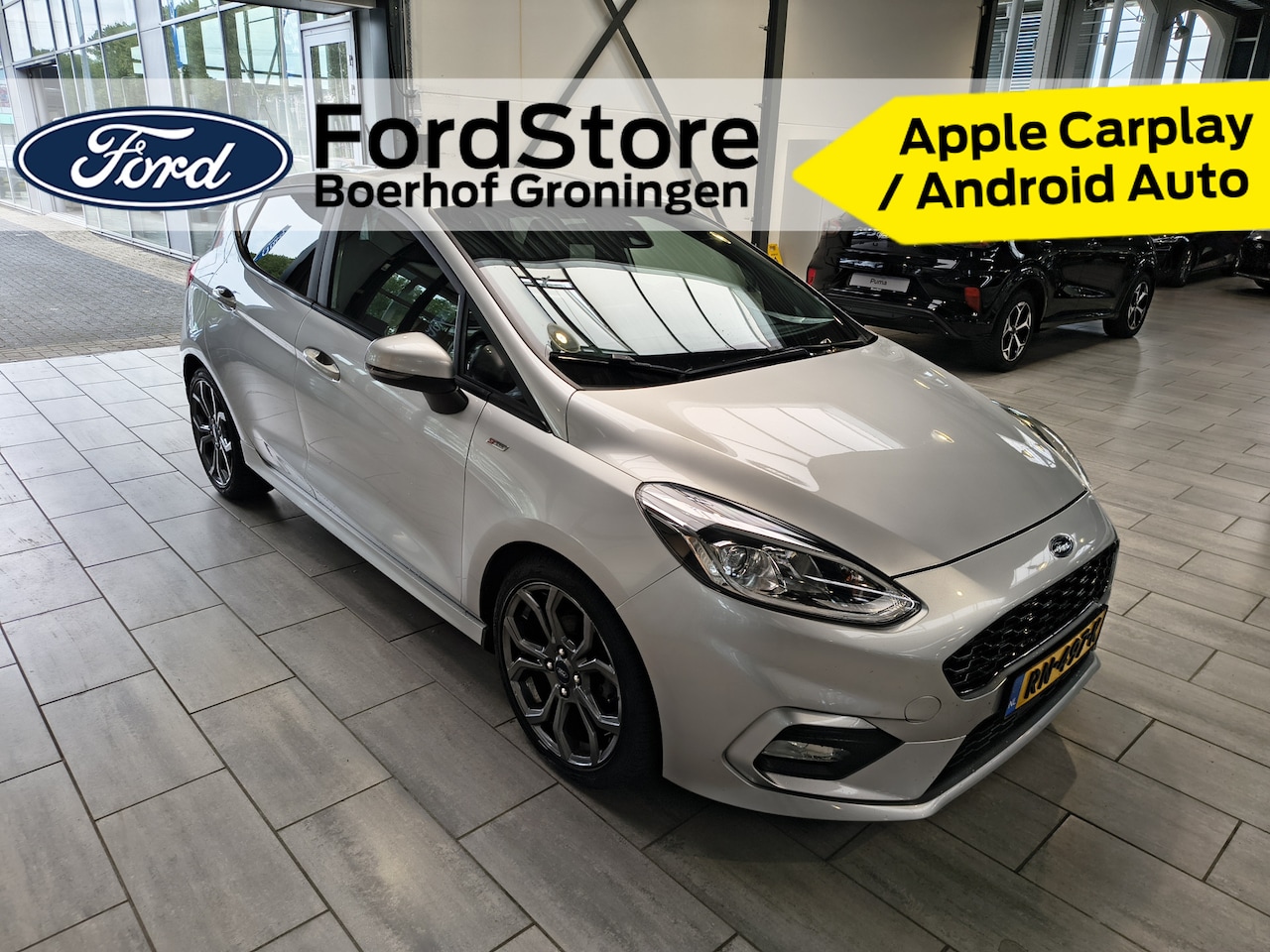 Ford Fiesta - EcoBoost ST-Line 100 pk | Navi | Clima | Cruise | Voorruitverw. | Parkeersensoren | 17" | - AutoWereld.nl