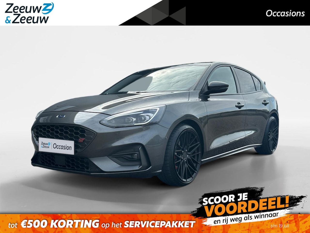 Ford Focus - 2.3 EcoBoost ST-3 | 280 PK | Launch control | Recaro stoelen | 19" inch lichtmetalen velge - AutoWereld.nl
