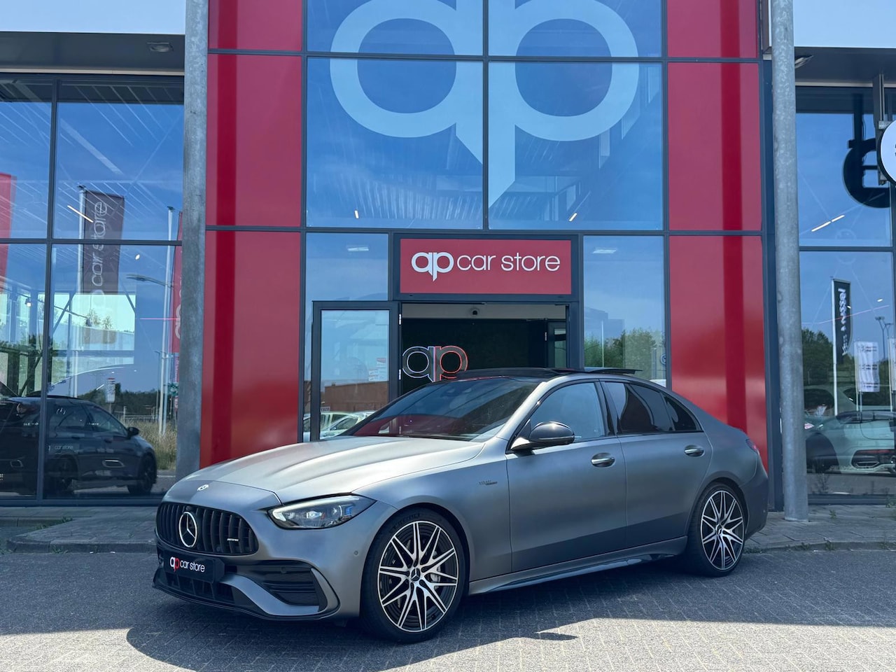 Mercedes-Benz C-klasse - AMG 43 4MATIC Vol | Panorama | Burmester | Head-Up | 3D Camera | Stoelventilatie | BTW | - AutoWereld.nl