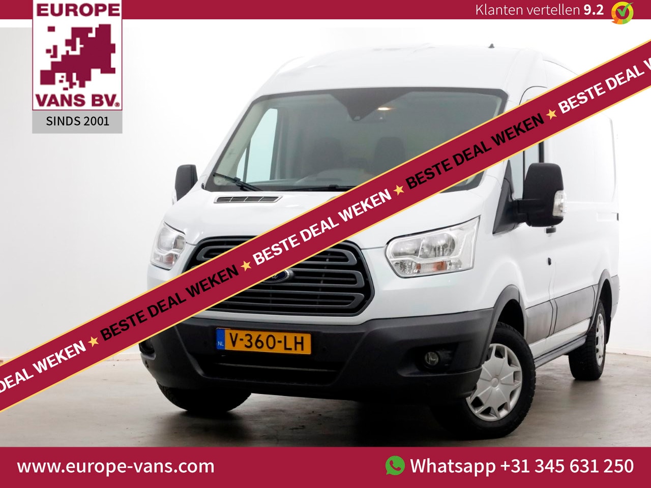Ford Transit - 2.0 TDCI 130pk E6 L2H2 Trend Airco/Navi/Camera 02-2018 - AutoWereld.nl