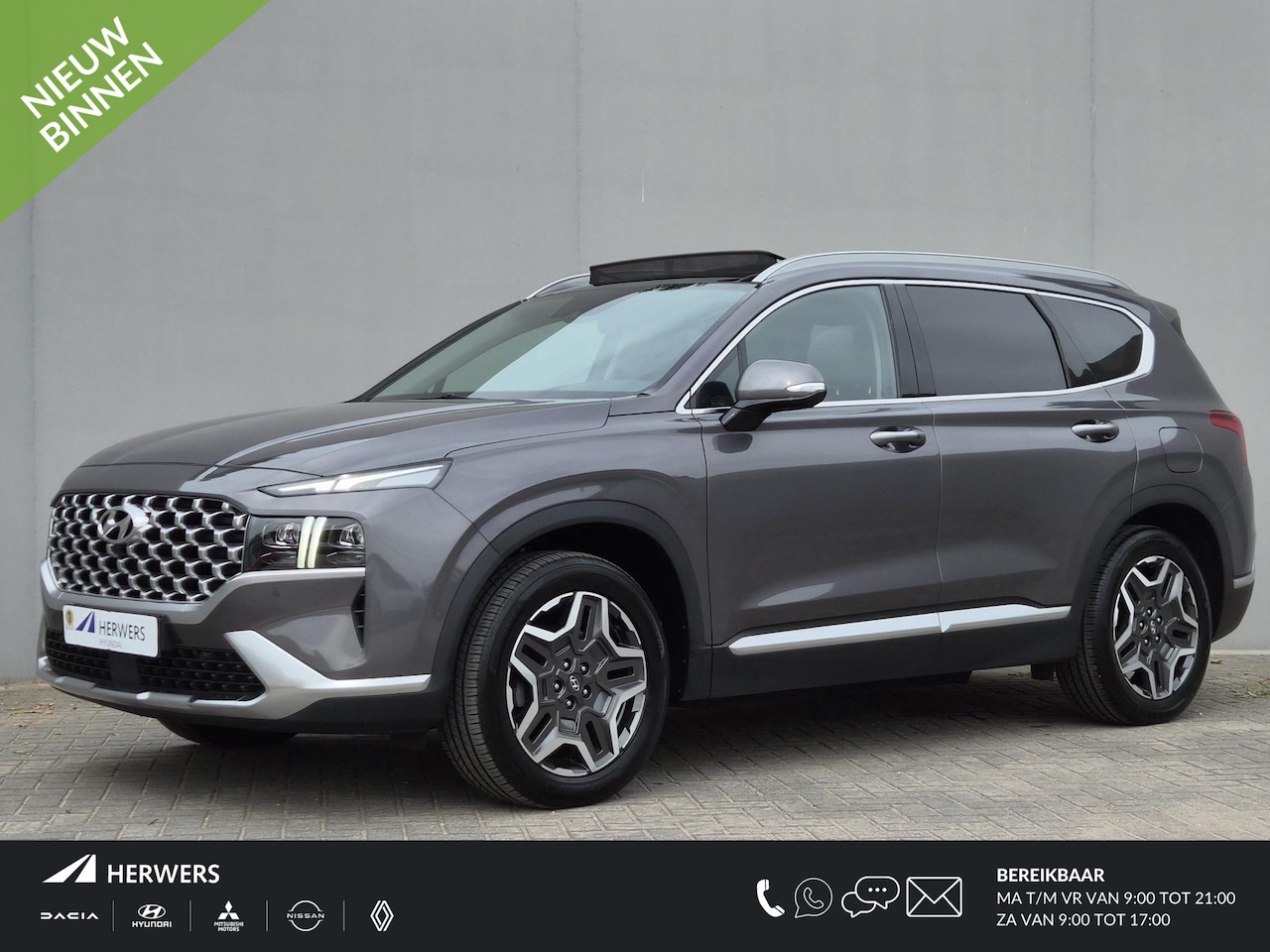 Hyundai Santa Fe - 1.6 T-GDI PHEV Premium Sky / Dealer onderhouden / Fabrieksgarantie tot 03-2027 / Head Up D - AutoWereld.nl