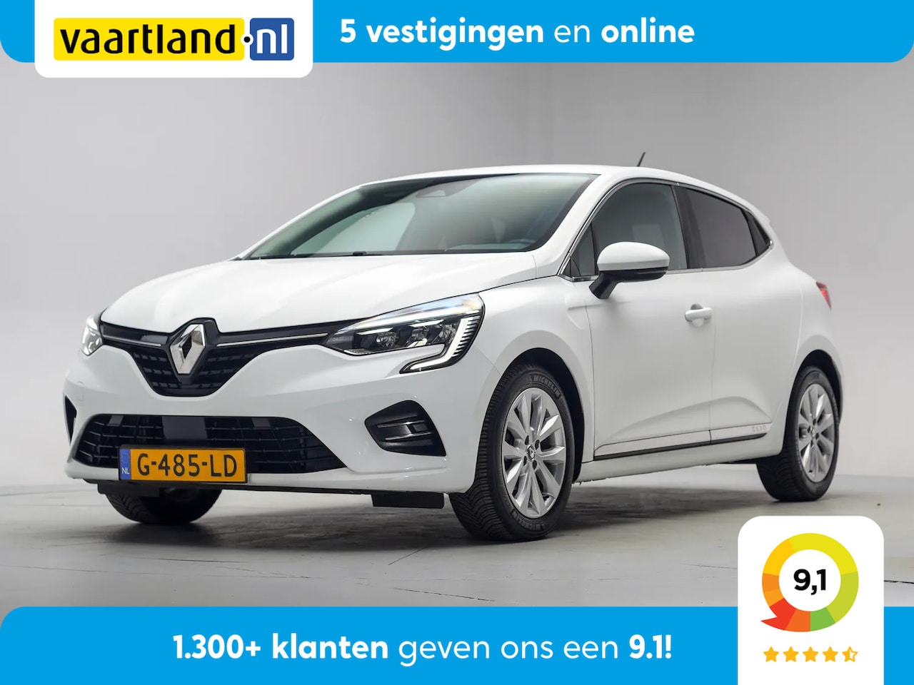 Renault Clio - 1.0 TCe 100pk Intens NW-Model [ LED Navi Climate Apple/Android ] - AutoWereld.nl