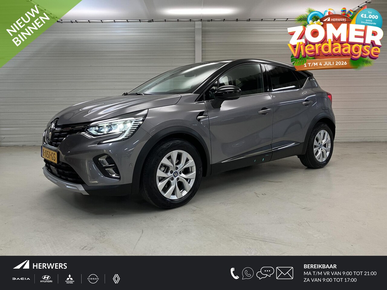 Renault Captur - 1.6 E-Tech Plug-in Hybrid 160 Intens / Eerste Eigenaar / Navigatie / Digitaal Dashboard / - AutoWereld.nl