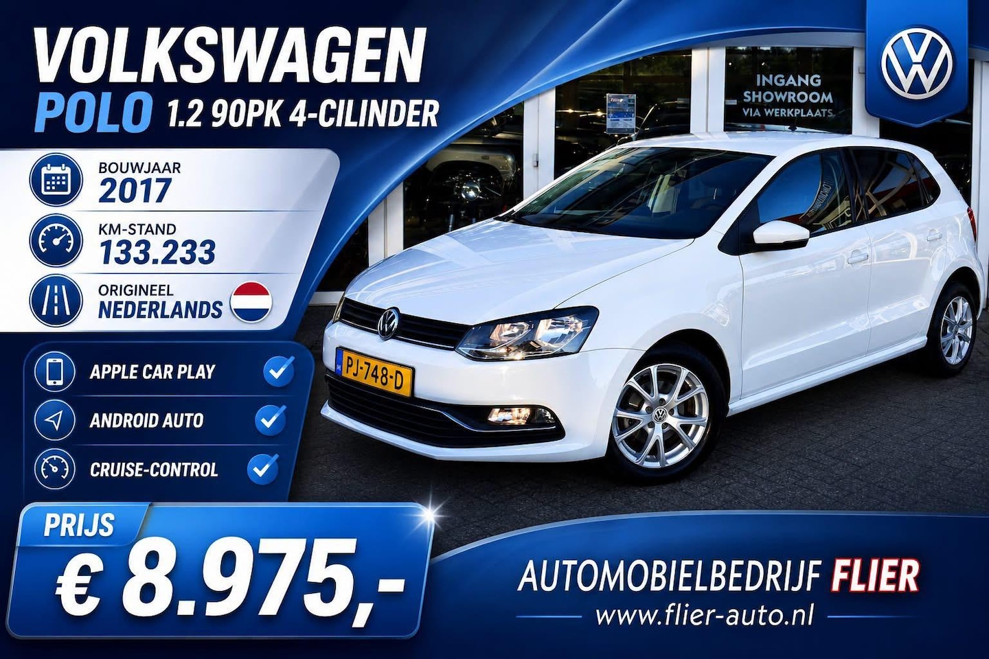 Volkswagen Polo - 1.2 90PK TSI Comfortline Executive | Cruise | CarPlay | Orig. NL | NAP | - AutoWereld.nl