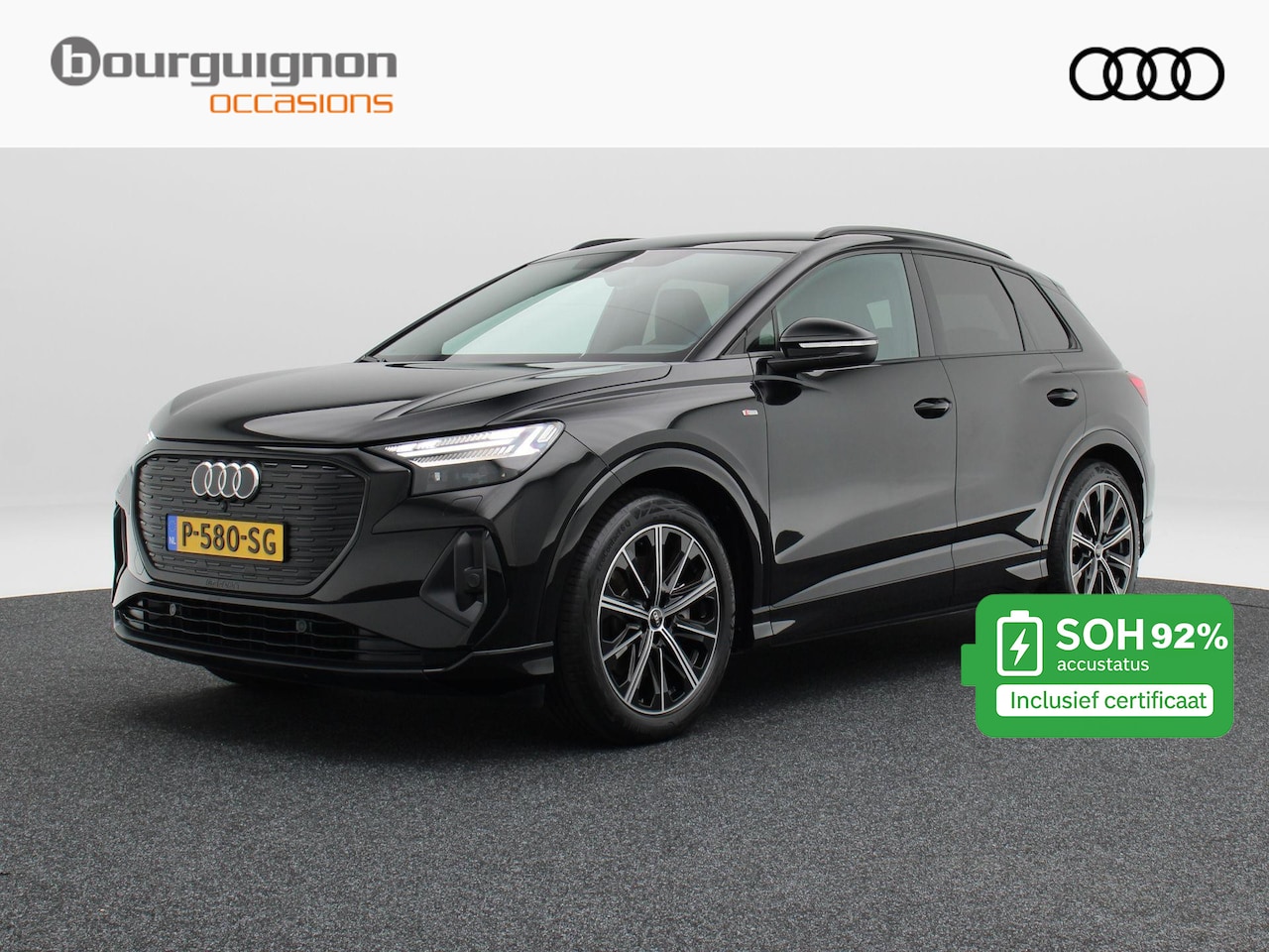 Audi Q4 e-tron - 40 Launch edition S Competition 77 kWh | Stoelverwarming | Camera | Matrix LED | Adaptive - AutoWereld.nl