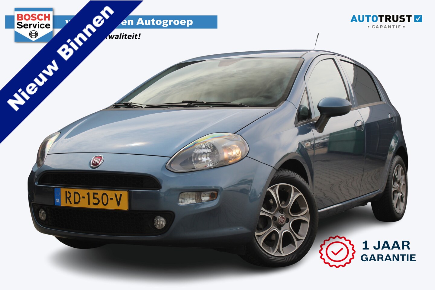 Fiat Punto Evo - 0.9 TwinAir Sempre | Incl. 12 maanden garantie | Navigatie | Bluetooth | Parkeersensoren | - AutoWereld.nl