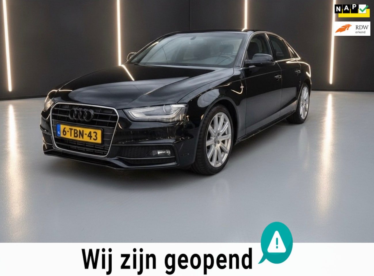 Audi A4 Limousine - 1.8 TFSIe Edition-nette auto-airco-xenon lichten - AutoWereld.nl