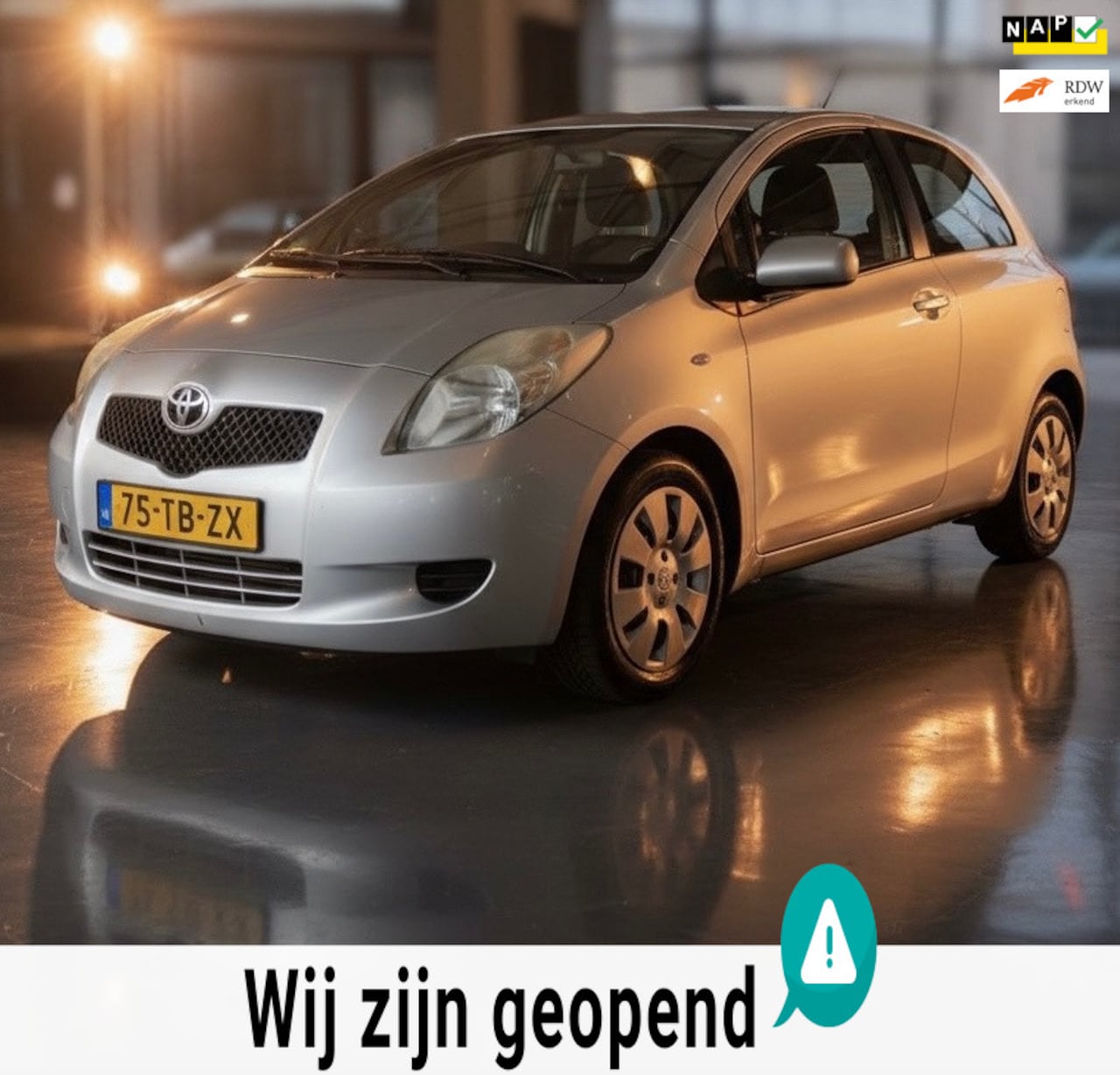 Toyota Yaris - 1.3 VVTi Sol MMT-automaat-airco-elek ramen - AutoWereld.nl