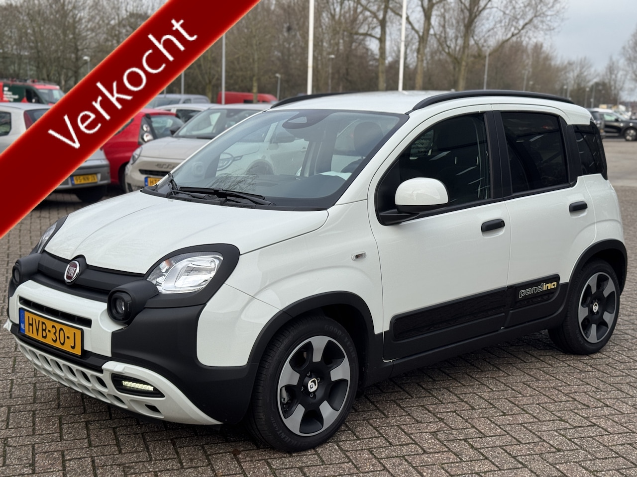 Fiat Panda - 70pk Hybrid Panda Airco|Parkeersensoren|Carplay Navigatie - AutoWereld.nl