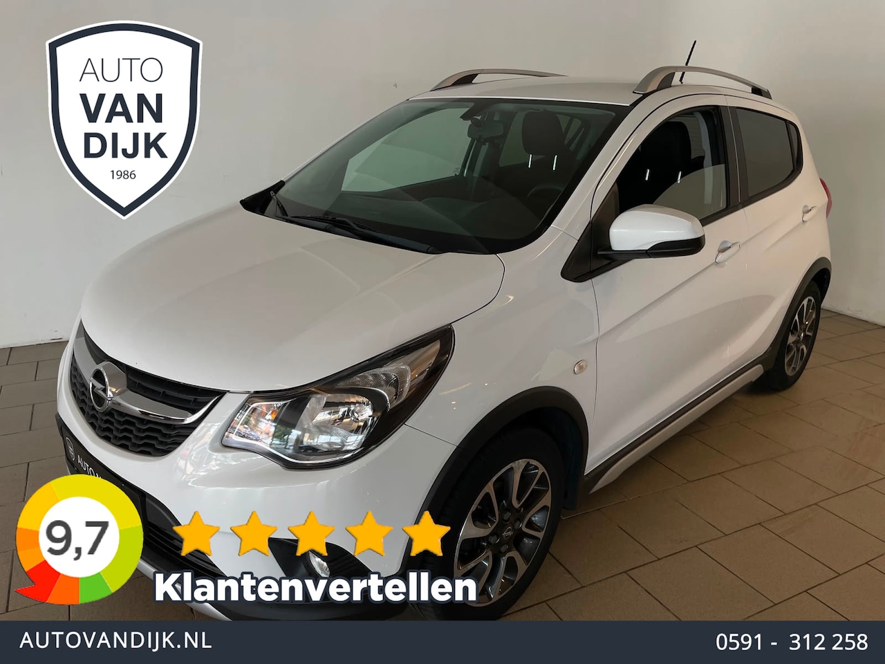 Opel Karl - 1.0 Rocks Online Edition AIRCO SCHERM CRUISE VELGEN MULIT STUUR ELEK RAMEN CENT VERG PRIVA - AutoWereld.nl