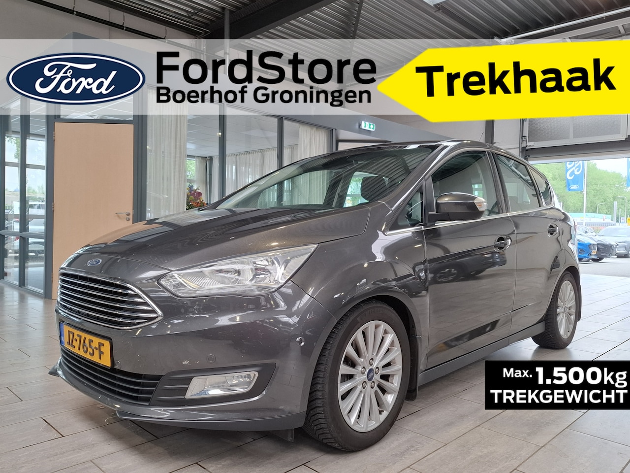 Ford C-Max - 1.5 EcoBoost 150 pk Titanium | Trekhaak | Navi | Clima | Cruise | Voorruitverw. | 4 seiz. - AutoWereld.nl