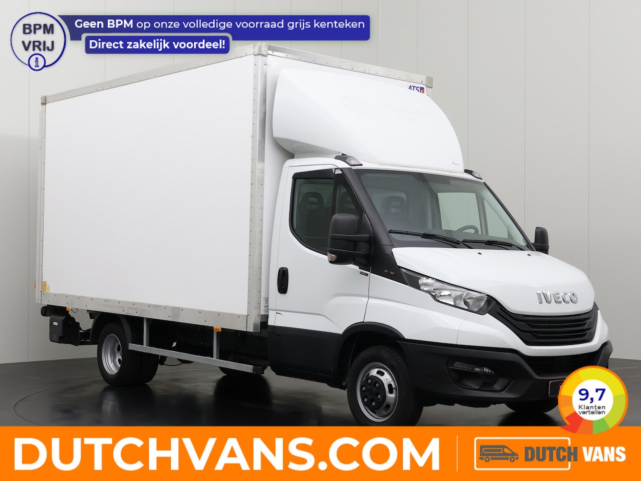 Iveco Daily - 35C16 3.0L Bakwagen+Laadklep | 238 Binnenhoogte | Airco | Cruise | 3-Zits | Dakspoiler - AutoWereld.nl