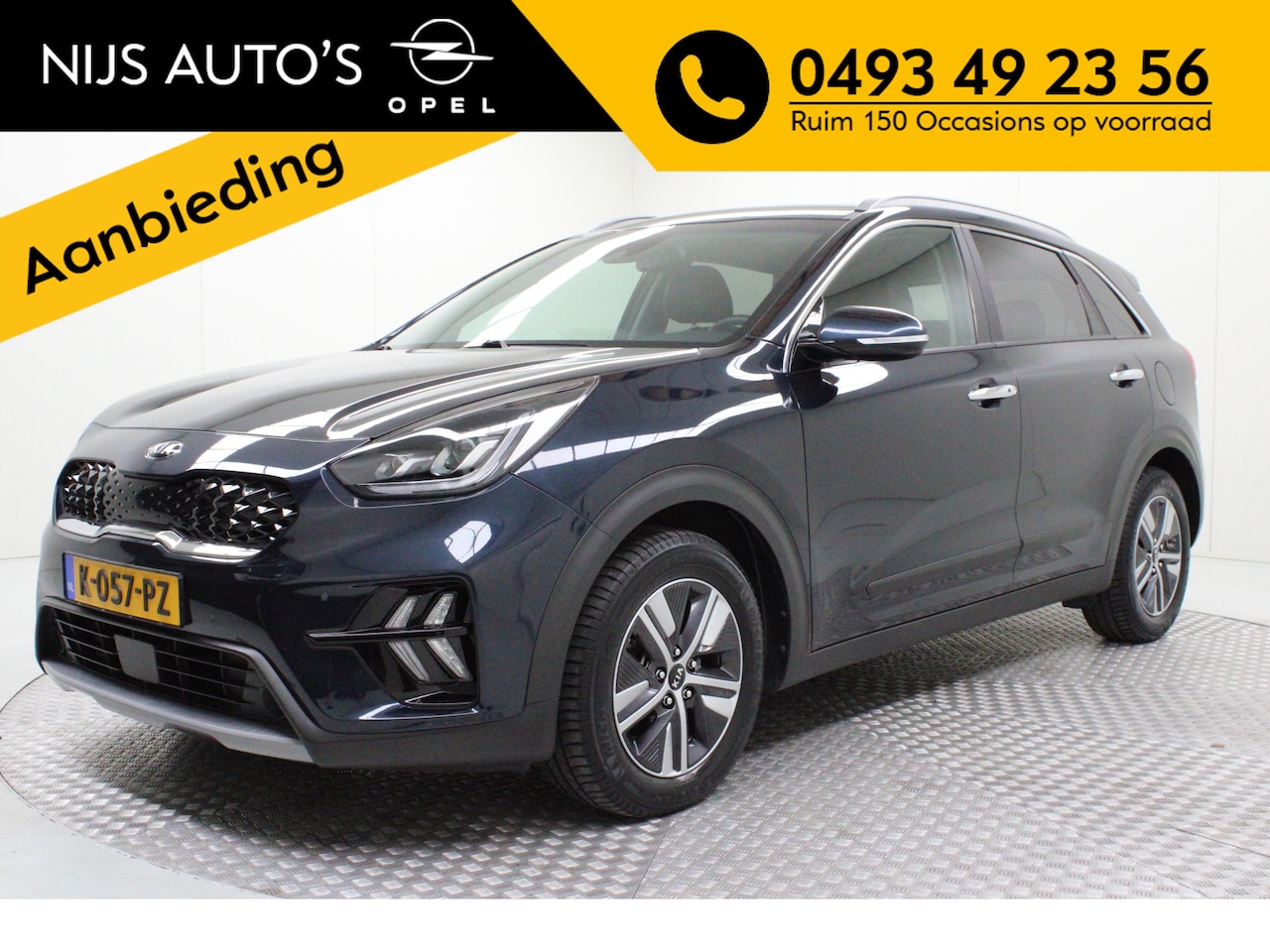 Kia Niro - 1.6 GDi Hybrid DynamicPlusLine | automaat | climate | leder+stoelverwarming | pdc v/a+came - AutoWereld.nl
