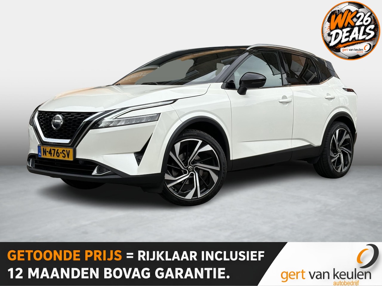 Nissan Qashqai - 1.3 MHEV 158PK AUTOMAAT Tekna Plus Pano/Leer/1e Eigenaar/Full option! - AutoWereld.nl