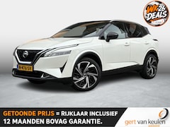 Nissan Qashqai - 1.3 MHEV 158PK AUTOMAAT Tekna Plus Pano/Leer/1e Eigenaar/NL-auto/Full option