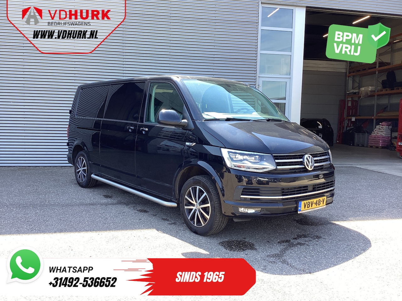 Volkswagen Transporter - 2.0 TDI 150 pk DSG Aut. L2 LED/ Adapt.Cruise/ Alarm III/ 2.5t trekverm./ Carplay/ Navi/ Ca - AutoWereld.nl