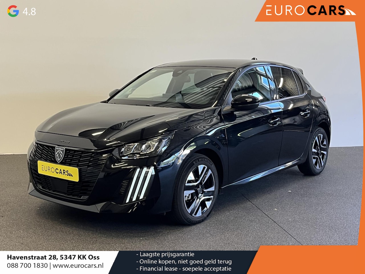 Peugeot 208 - Hybrid 100 AUT Allure Navigatie Apple Carplay/ Android Auto Camera Parkeersensoren Adaptiv - AutoWereld.nl