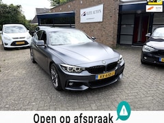 BMW 4-serie Gran Coupé - zeer mooie en dealer onderhouden/M pakket/Original mat grijs/leer/NAP/nw Apk