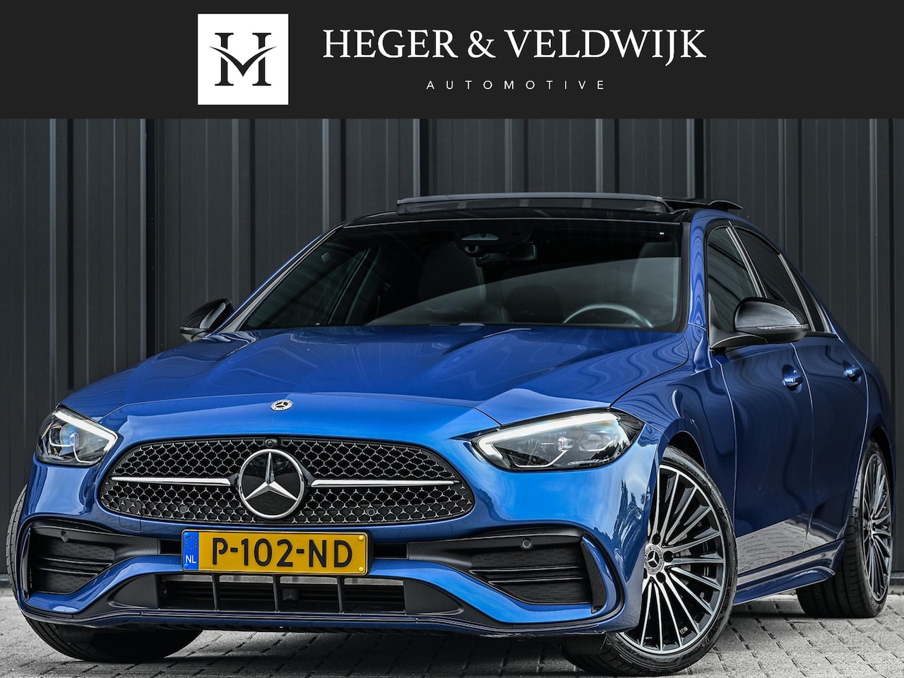 Mercedes-Benz C-klasse - 180 AMG Line | NL-Auto | Panoramadak | Night-Pakket | Ambiance Interieur | Camera | Elektr - AutoWereld.nl