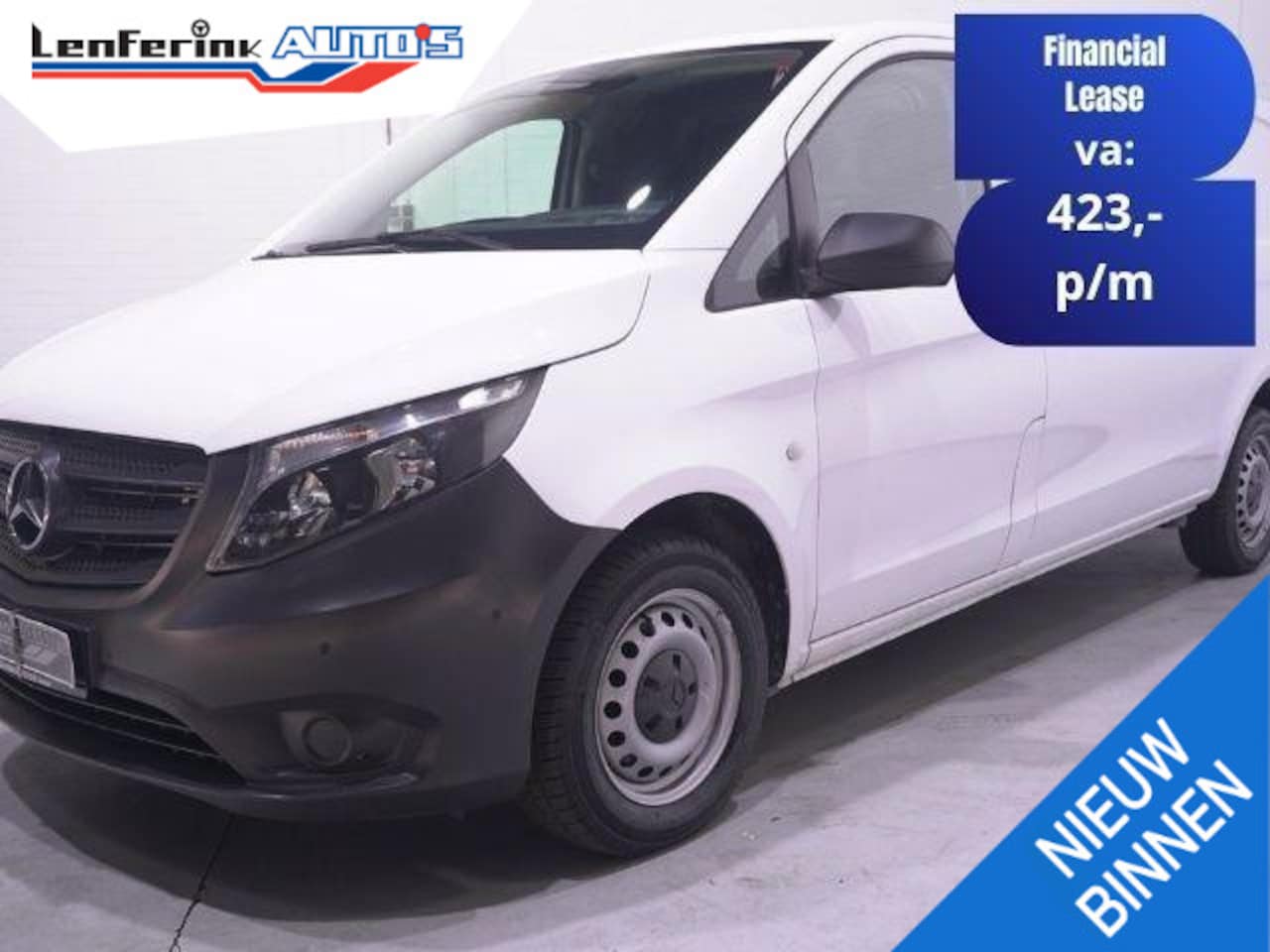 Mercedes-Benz Vito - 116 CDI 163 pk Aut L3 Navi, Camera Laadruimte Pakket, PDC V+A, 270 Graden Deuren, 3-Zits - AutoWereld.nl