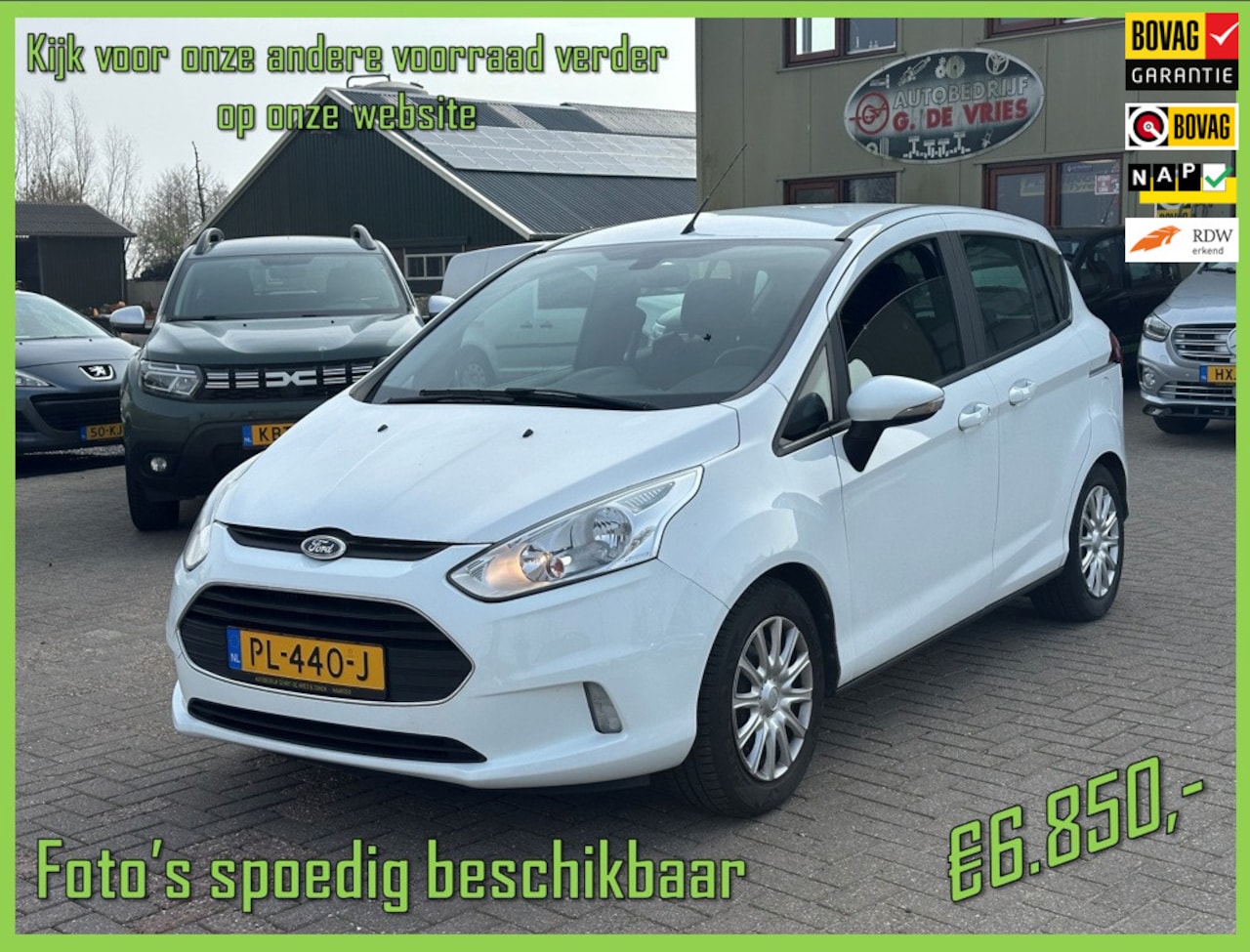 Ford B-Max - 1.0 EcoBoost Style - Prijs inclusief 12 maanden BOVAG-garantie en afleveren – - AutoWereld.nl