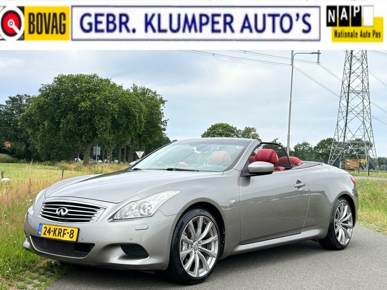 Infiniti G Cabrio - 37 GT Premium Leer, Navi, Keyless, Cruise, ECC, NL-Auto - AutoWereld.nl