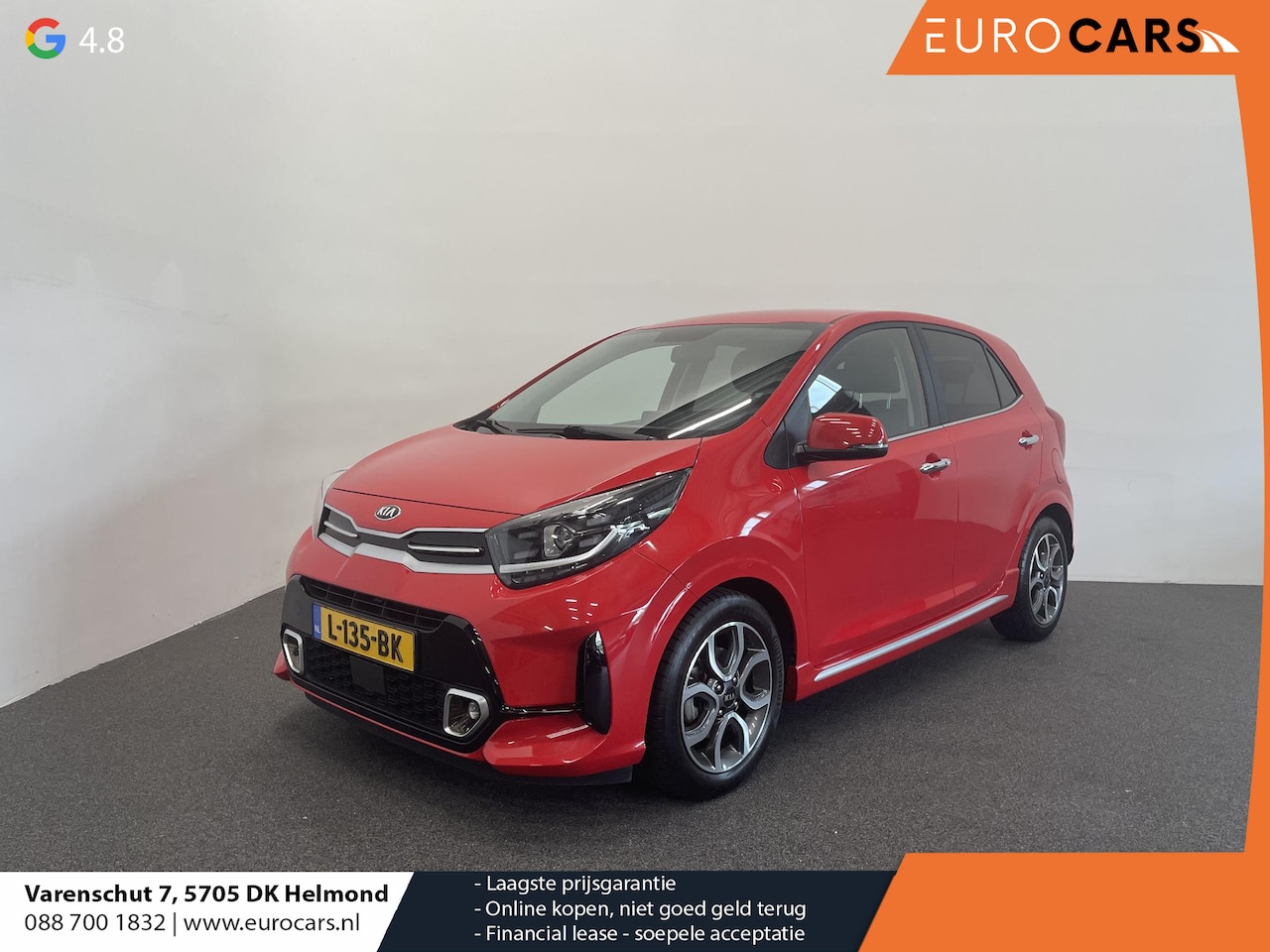 Kia Picanto - 1.0 DPi GT-Line Leder Keyless Navigatie Apple Carplay/Android Auto Stoelverwarming Lichtme - AutoWereld.nl