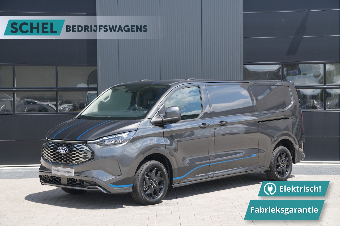 Ford Transit Custom - E-Transit 320 L2H1 Sport 71 kWh 218pk2x Schuif - Stoel/Stuurverwarming - Cruise - Keyless - AutoWereld.nl