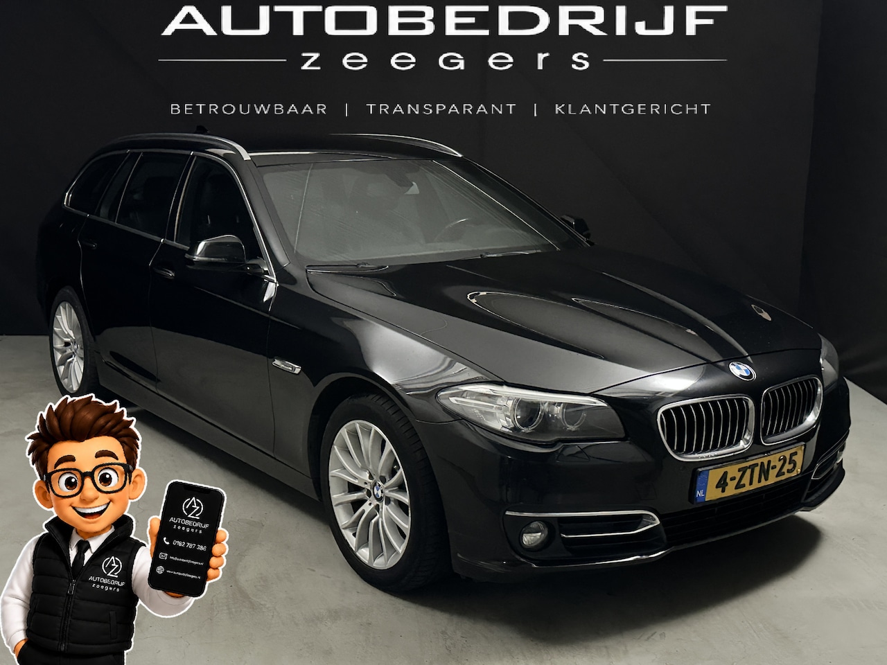 BMW 5-serie Touring - 518d Luxury Edition *Diesel*Automaat*Navi*Heatseat*AC*CC* - AutoWereld.nl