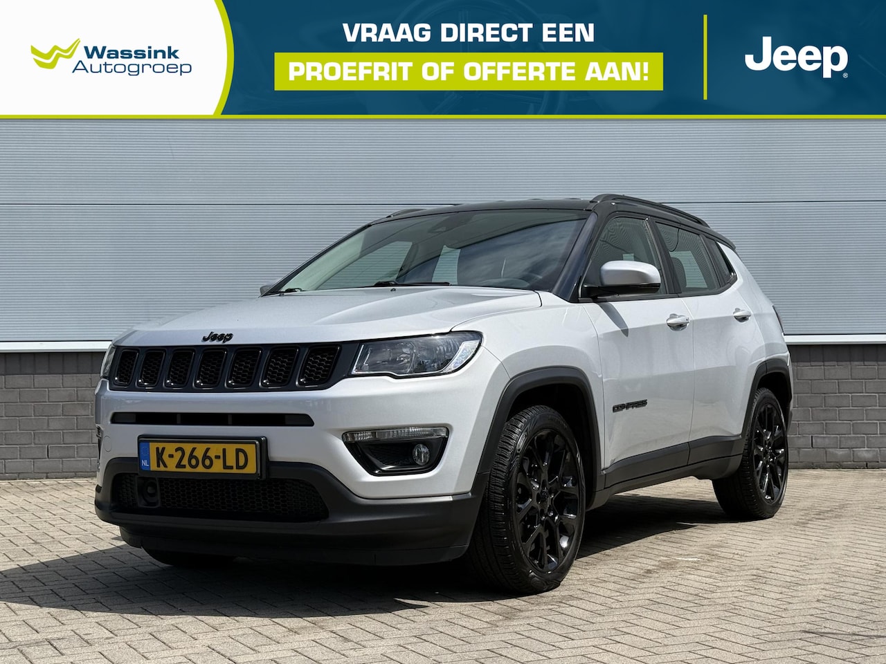 Jeep Compass - 1.3T Night Eagle Liberty Edition | Trekhaak | Cruise Control | Keyless Entry | Camera - AutoWereld.nl