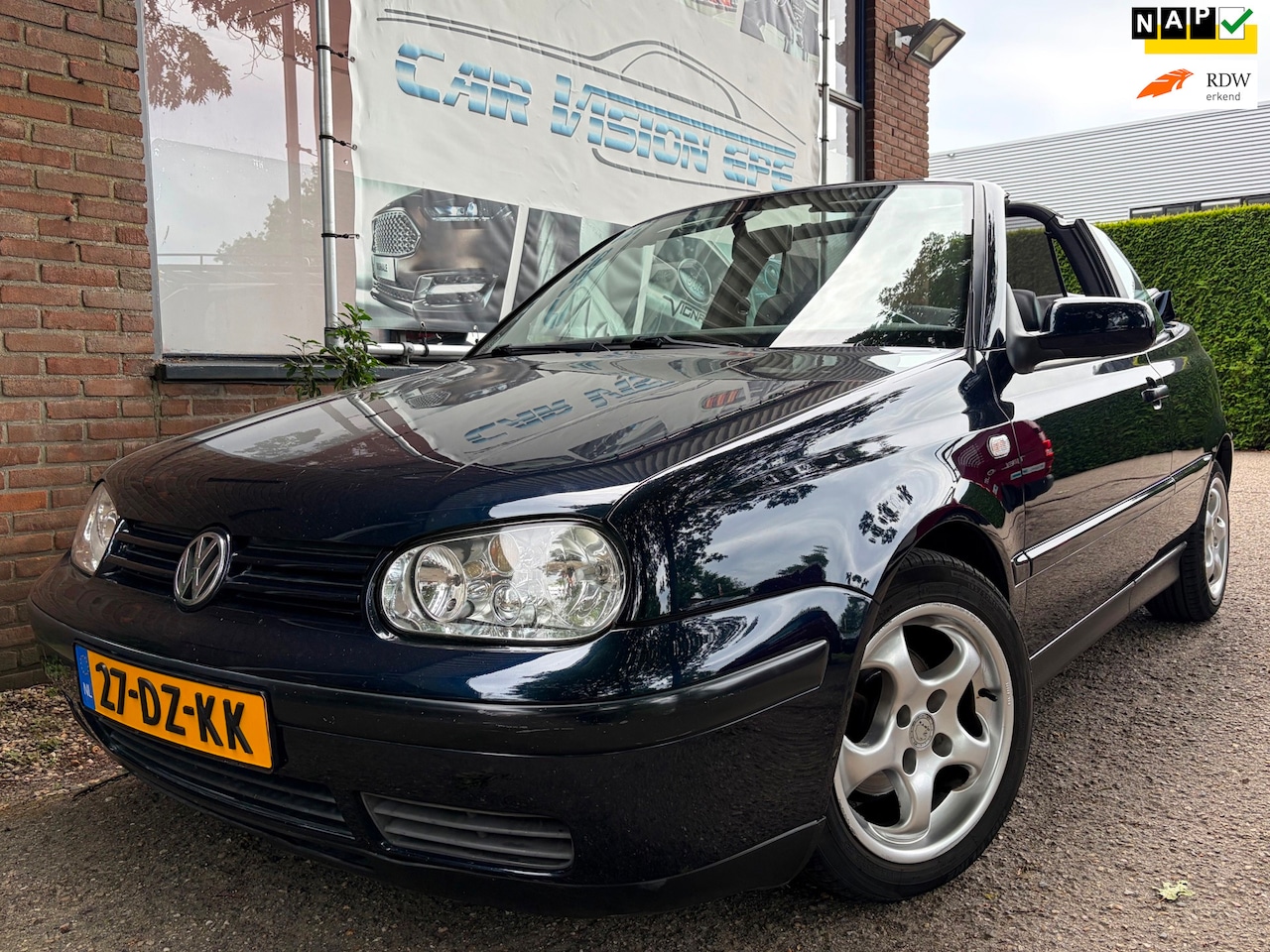 Volkswagen Golf Cabriolet - 1.8 Trendline|leder|verlaagd| - AutoWereld.nl